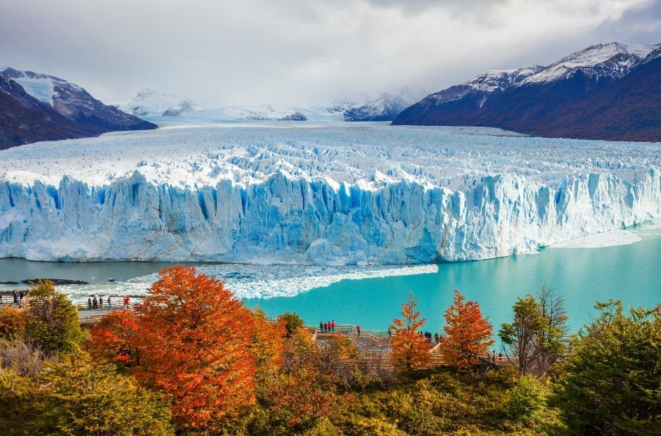 vista e um dos locais incríveis que não parecem reais: geleira dp perito moreno