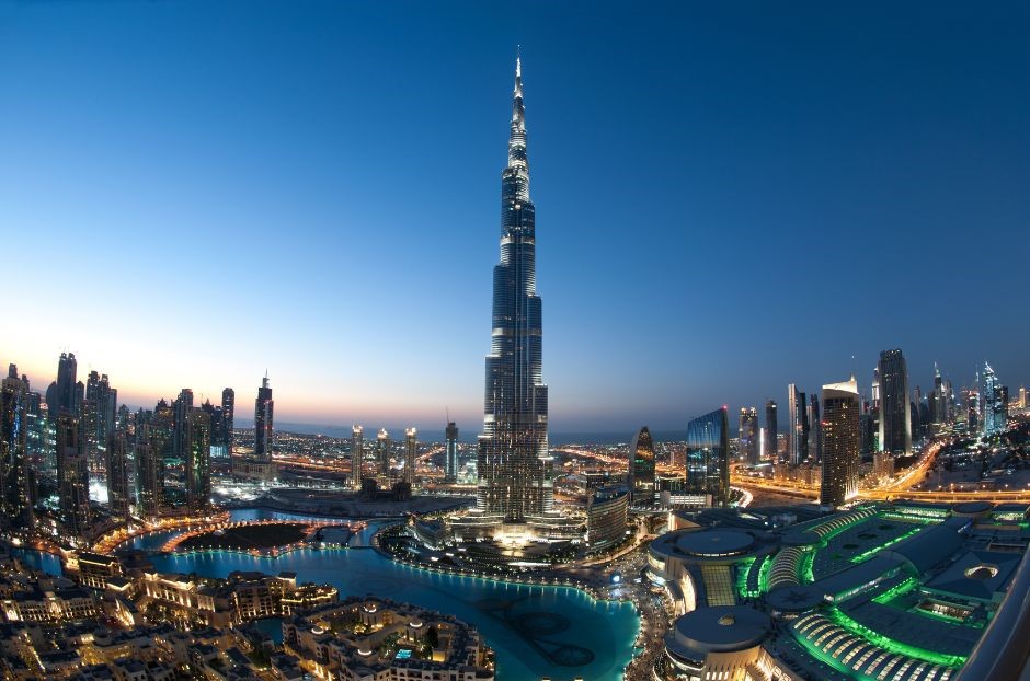 Foto do edifício mais alto do mundo, o Burj Khalifa, em Dubai, também um dos lugares mais instagramáveis