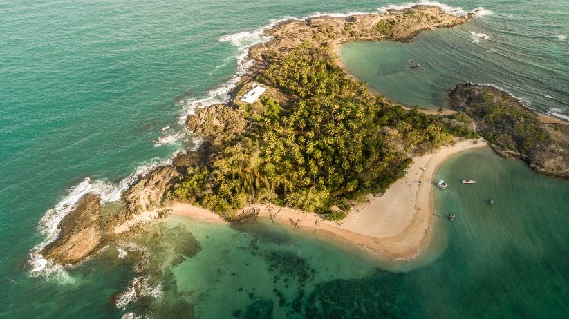 Vista aérea ilha de Santo Aleixo, Pernambuco