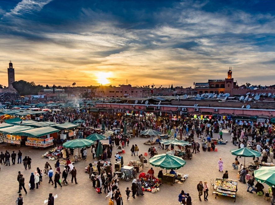 Praça Jemaa el-Fna em Marrakech