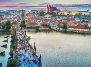 imagem aerea de Praga