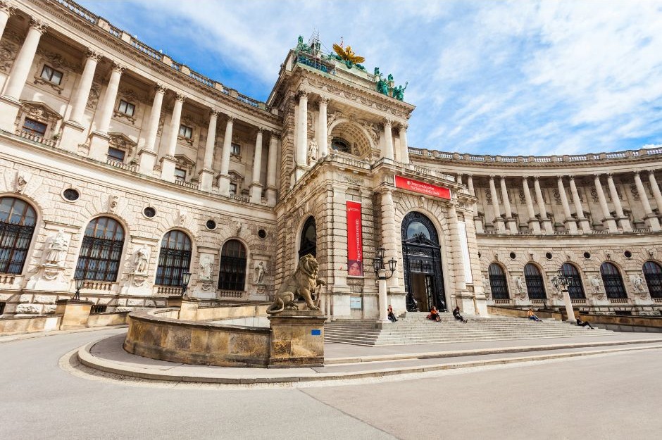 fachada do Palácio Hofburg em Viena