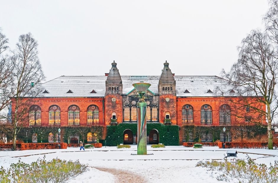 Royal Library in Copenhagen in Winter